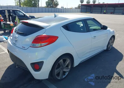 2013 Hyundai Veloster Turbo W/Black z USA, uszkodzony, nr VIN KMHTC6AE0DU172086